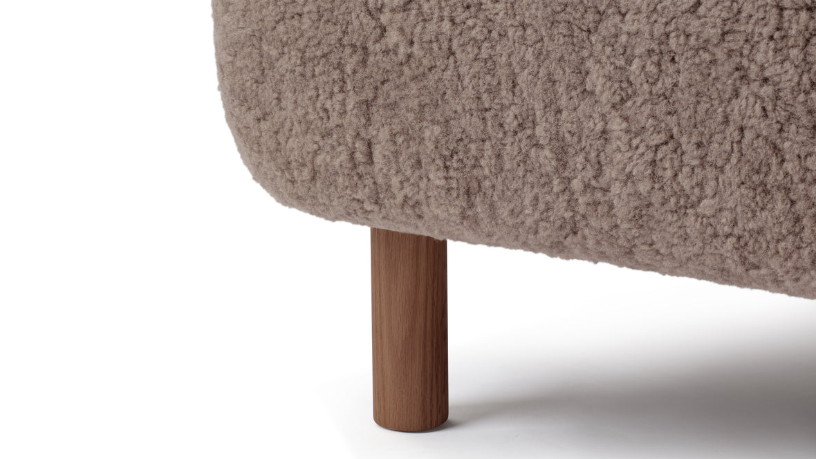 Petra - Petra Chair, Cappuccino Luxe Sheepskin