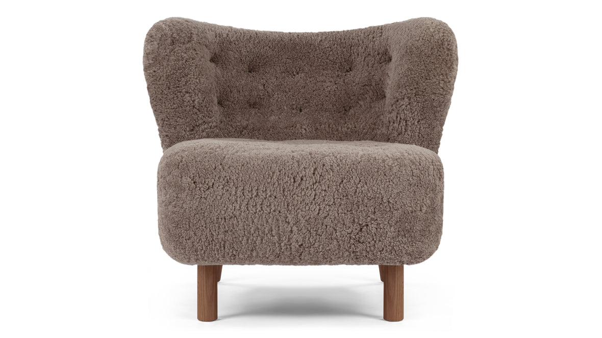 Petra - Petra Chair, Cappuccino Luxe Sheepskin