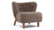 Petra - Petra Chair, Cappuccino Luxe Sheepskin