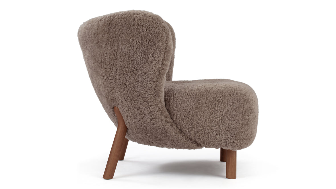 Petra - Petra Chair, Cappuccino Luxe Sheepskin