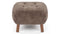 Petra - Petra Ottoman, Cappuccino Luxe Sheepskin