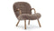 Clam - Clam Chair, Cappuccino Luxe Sheepskin