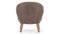 Clam - Clam Chair, Cappuccino Luxe Sheepskin