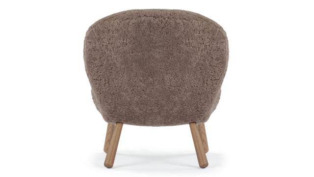 Clam - Clam Chair, Cappuccino Luxe Sheepskin