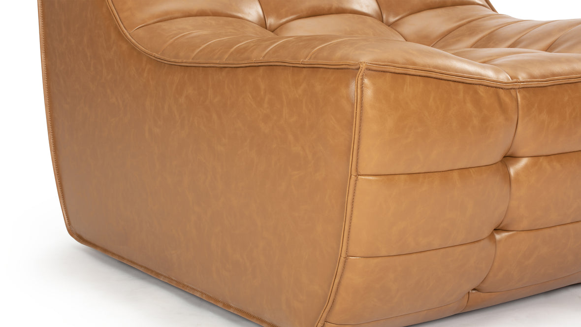 Tyge - Tyge Module, Armless Seat, Bourbon Vegan Leather