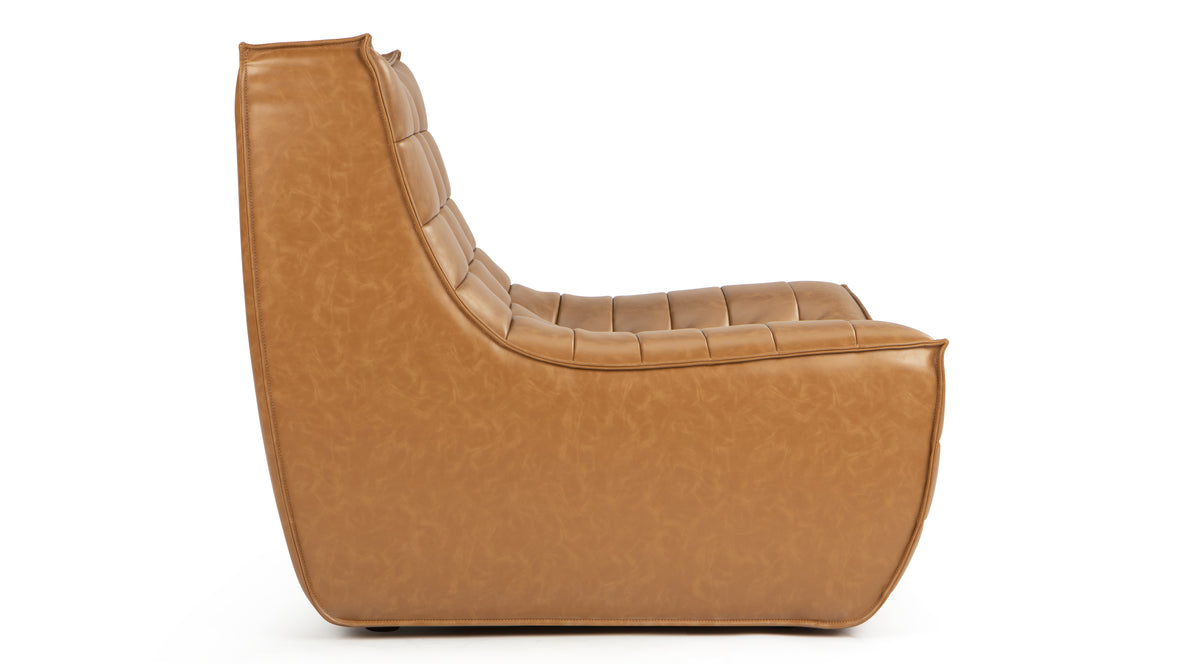 Tyge - Tyge Module, Armless Seat, Bourbon Vegan Leather