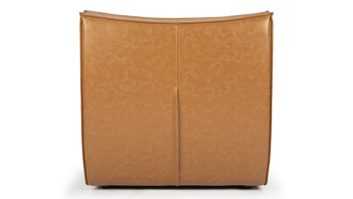 Tyge - Tyge Module, Armless Seat, Bourbon Vegan Leather