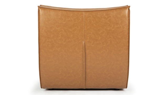 Tyge - Tyge Module, Armless Seat, Bourbon Vegan Leather