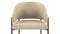 Esme - Esme Dining Chair, Latte Vegan Suede and Brushed Brass