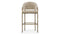 Esme - Esme Counter Stool, Latte Vegan Suede and Brushed Brass