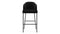 Aben - Aben Bar Stool, Black Plush Velvet