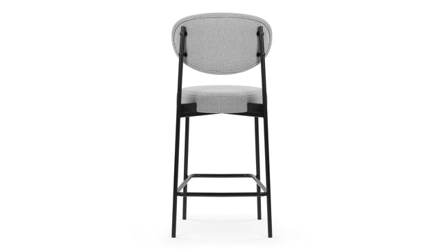 Nyx - Nyx Counter Stool, Mid Gray Brushed Weave