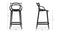 Masters - Masters Counter Stool, Black, 25.5