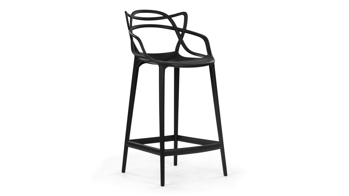 Masters - Masters Counter Stool, Black, 25.5