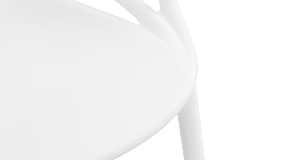 Masters - Masters Counter Stool, White, 25.5