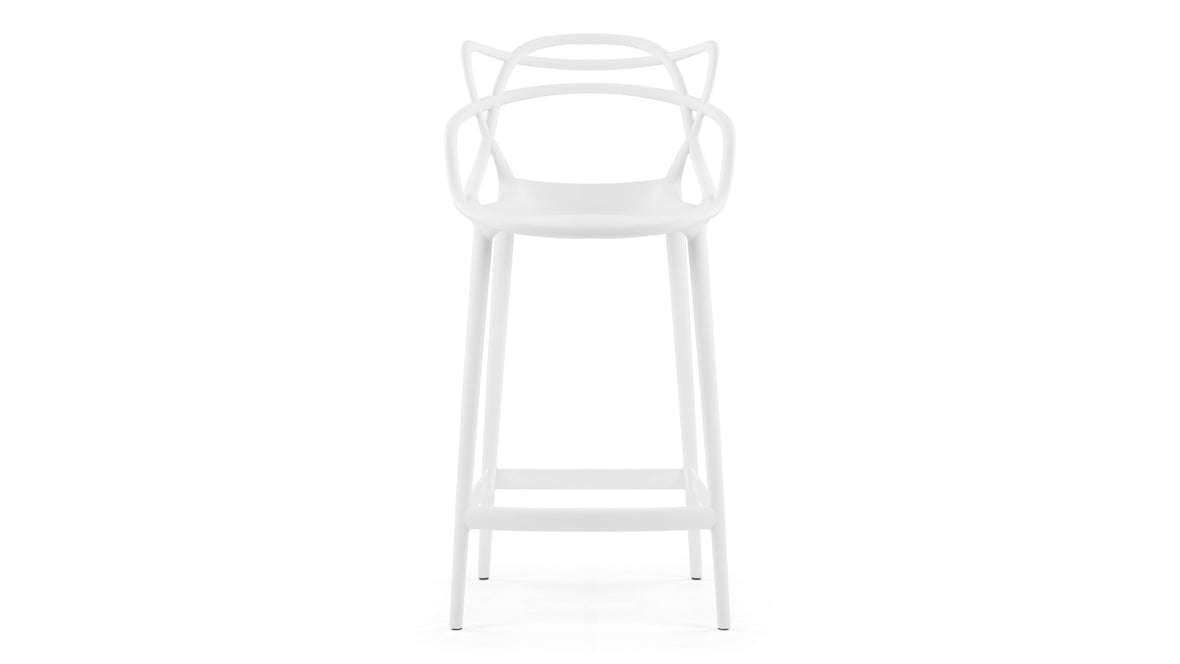 Masters - Masters Counter Stool, White, 25.5