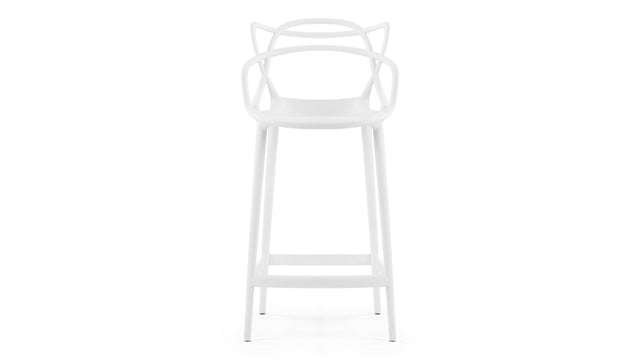 Masters - Masters Counter Stool, White, 25.5