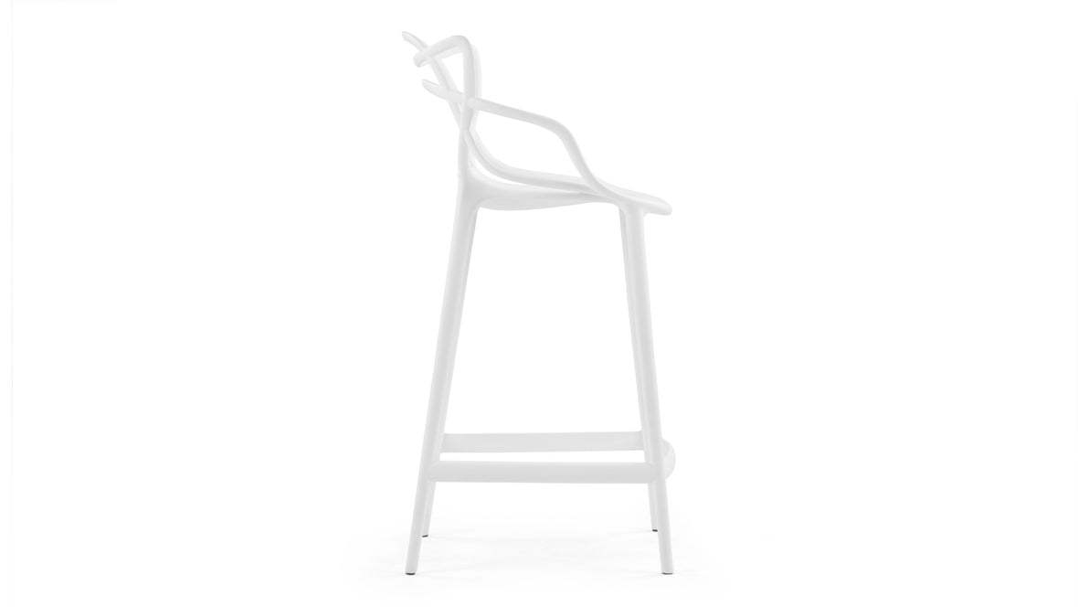 Masters - Masters Counter Stool, White, 25.5