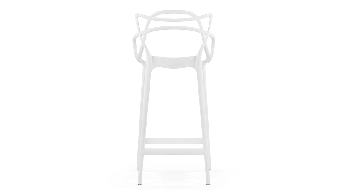 Masters - Masters Counter Stool, White, 25.5