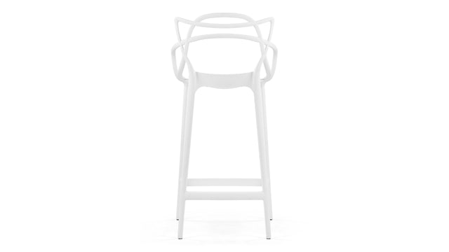 Masters - Masters Counter Stool, White, 25.5