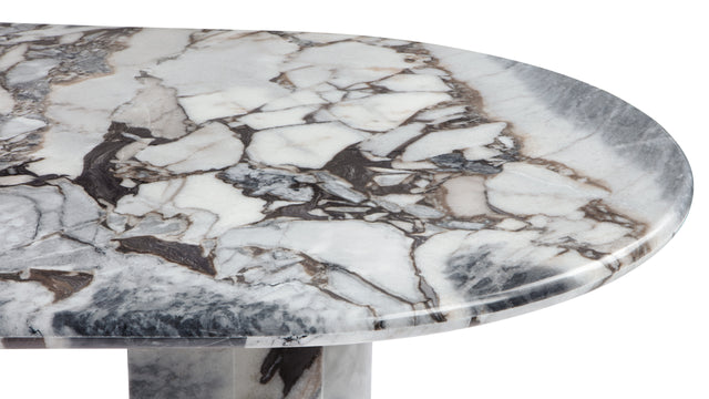 Dante - Dante Dining Table, Modellato Marble, 77in