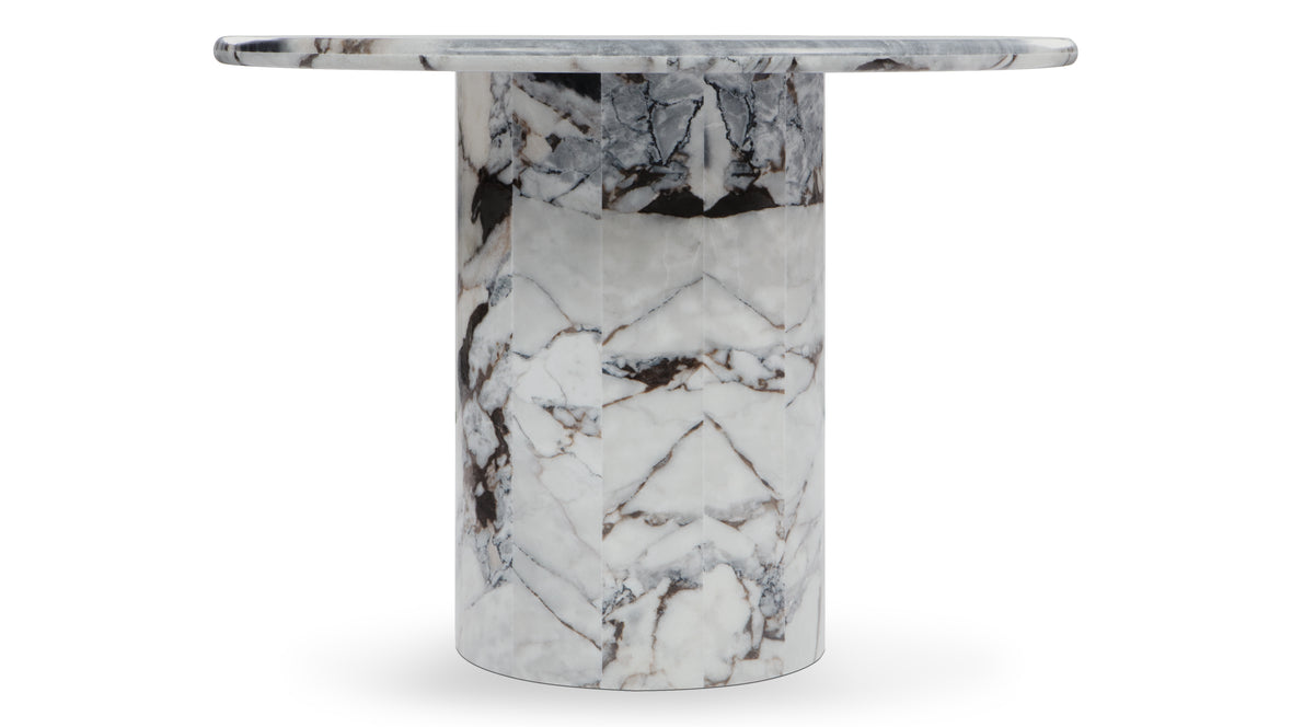 Dante - Dante Dining Table, Modellato Marble, 77in