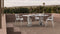 Dante - Dante Dining Table, Modellato Marble, 77in