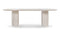 Dante - Dante Dining Table, White Travertine, 98in