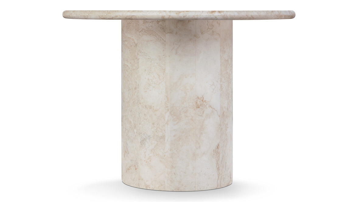 Dante - Dante Dining Table, White Travertine, 98in