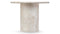 Dante - Dante Dining Table, White Travertine, 98in