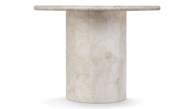 Dante - Dante Dining Table, White Travertine, 98in