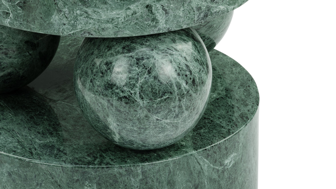 Mya - Mya Side Table, Green Marble