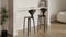 Norman - Norman Bar Stool, Black Ash, 29.5