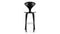 Norman - Norman Bar Stool, Black Ash, 29.5