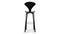 Norman - Norman Bar Stool, Black Ash, 29.5
