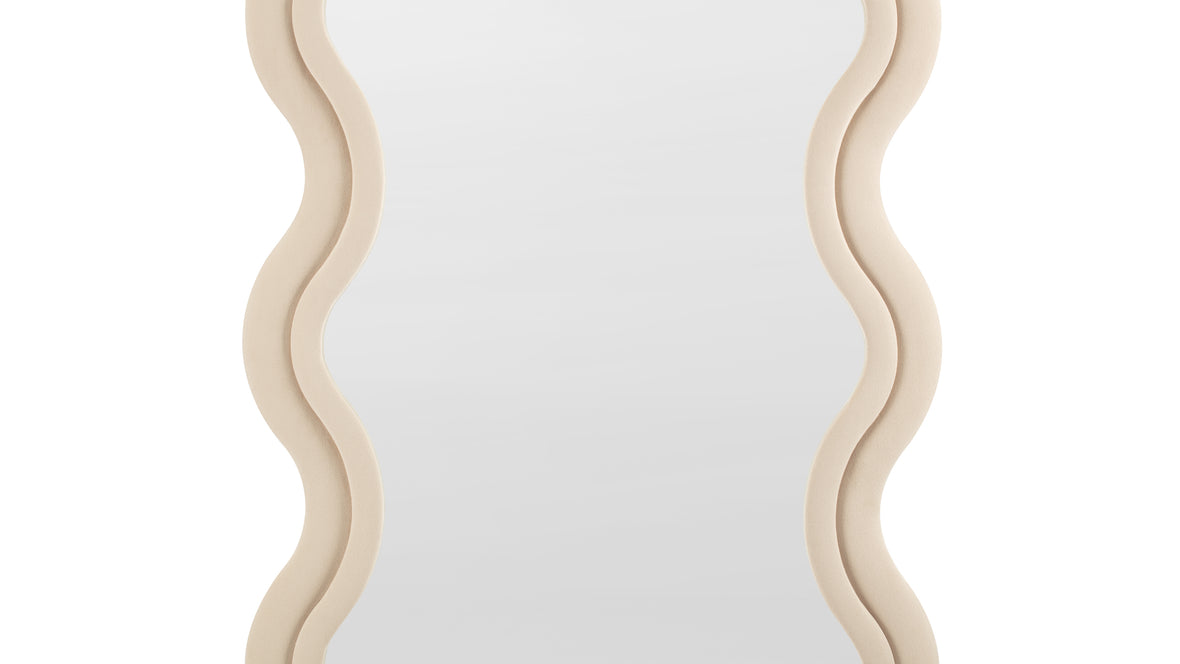 Isla - Isla Floor Mirror, Sand Velvet