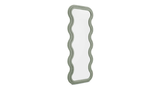 Isla - Isla Floor Mirror, Olive Boucle