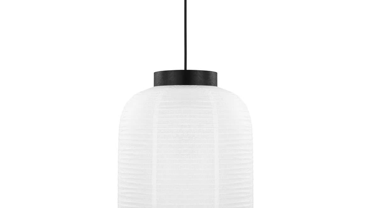 Akio - Akio Long Paper Pendant Light, White
