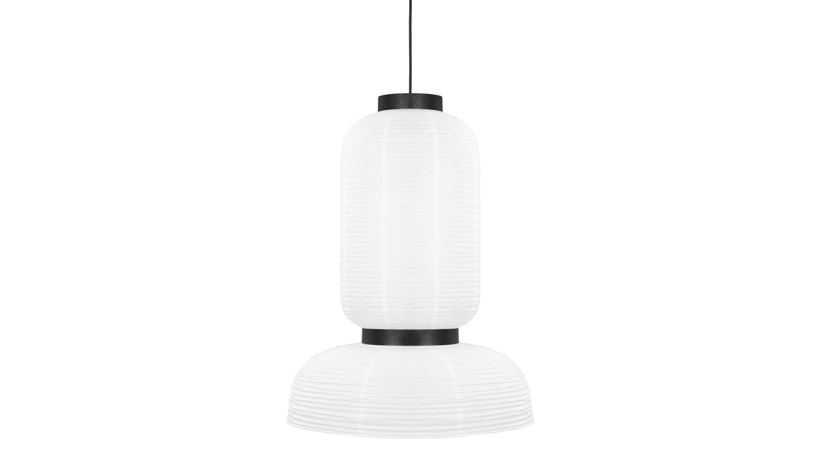 Akio - Akio Long Paper Pendant Light, White