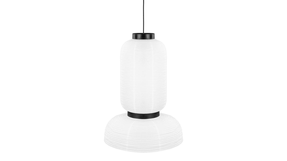 Akio - Akio Long Paper Pendant Light, White
