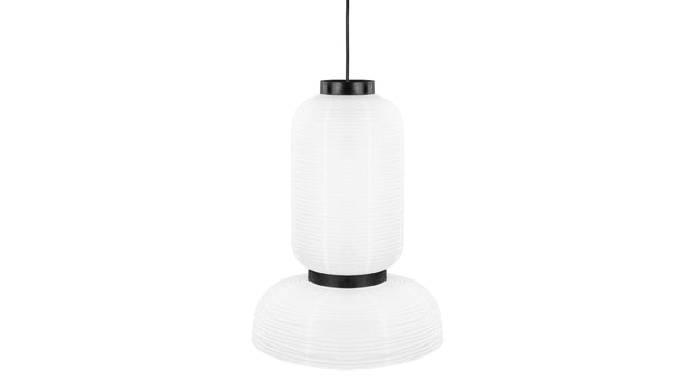 Akio - Akio Long Paper Pendant Light, White