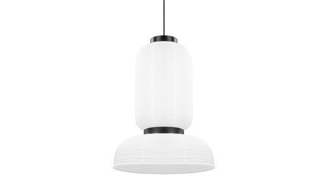 Akio - Akio Long Paper Pendant Light, White