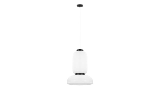Akio - Akio Long Paper Pendant Light, White