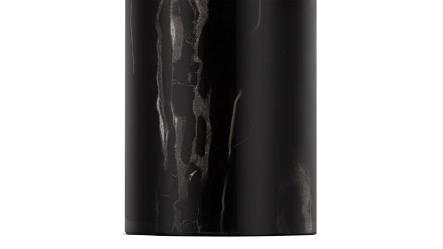 Karl - Karl Table Lamp, Amber Glass and Black Marble