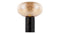 Karl - Karl Table Lamp, Amber Glass and Black Marble