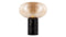 Karl - Karl Table Lamp, Amber Glass and Black Marble