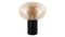 Karl - Karl Table Lamp, Amber Glass and Black Marble