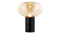 Karl - Karl Table Lamp, Amber Glass and Black Marble