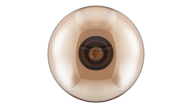Karl - Karl Table Lamp, Amber Glass and Black Marble