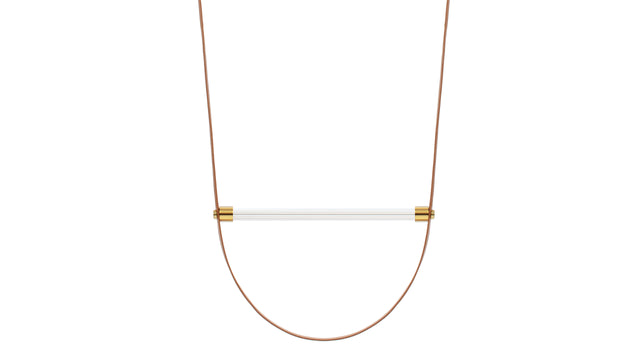 Orielle - Orielle Suspension Light, Small, Tan and Brass